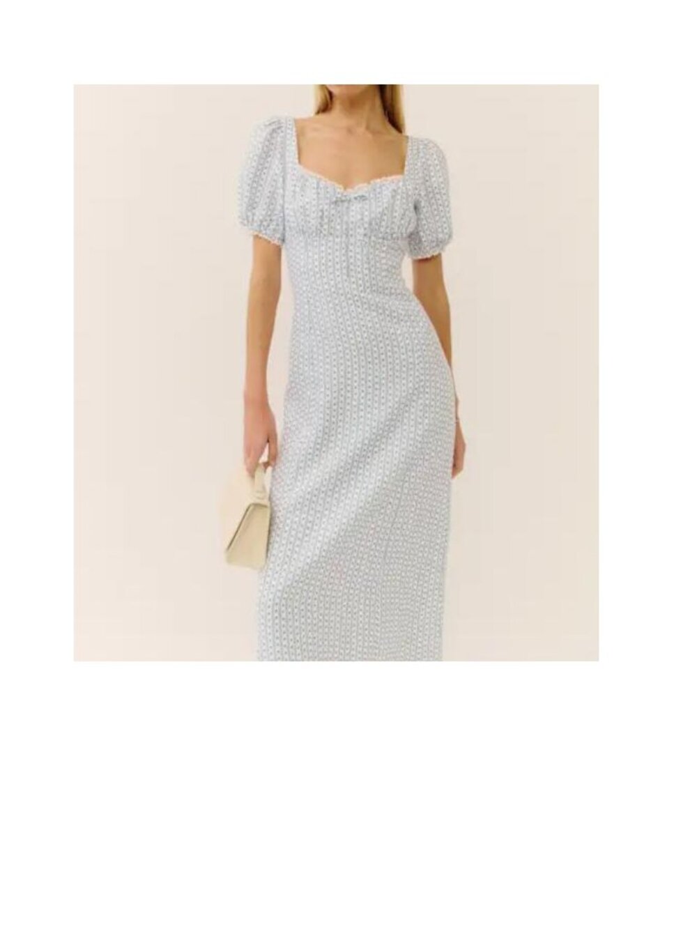 Reformation Cherise Linen Dress in Cindy Size 8